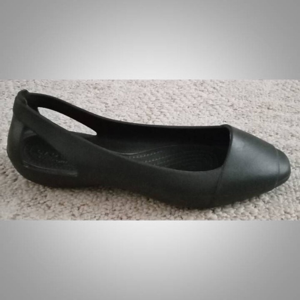 Crocs Sienna sandals flats size 9 women's black - Picture 2 of 8